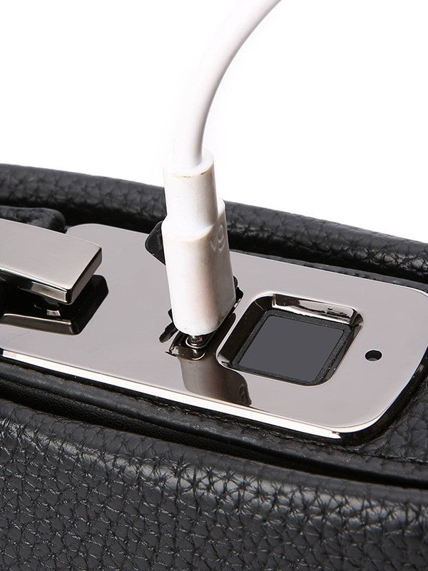 New Men's Clutch Bag Fingerprint Lock Anti-Theft Large Capacity Clutch Bag Wallet Wallet Business High-End Men's Bag