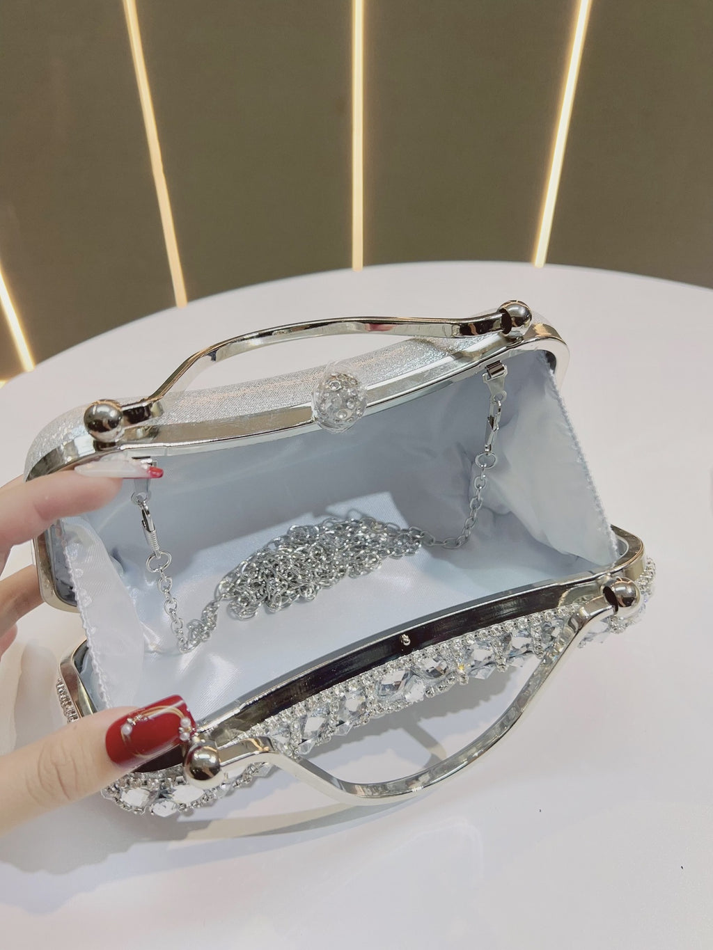 New Cross-border Diamond Clutch Bag Tassel Evening Bag Birthday Wedding Banquet Shoulder Crossbody Dinner Bag