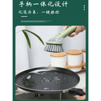 Long-Handled Pot Brush, Dishwashing Brush, Household Pot Cleaning Brush, Steel Wire Cleaning Ball, Storage Stainless Steel Wire, Kitchen Cleaning