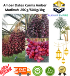 Amber Dates Kurma Amber Madinah  250g/500g/1kg