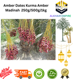Amber Dates Kurma Amber Madinah  250g/500g/1kg