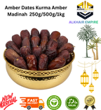 Amber Dates Kurma Amber Madinah  250g/500g/1kg