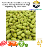 Premium Roasted Green&Black Edamame Kacang Hijau&Hitam Bulu Halal High Protein Snack  100g | 250g | 500g | 1Kg, Alkhair empire.