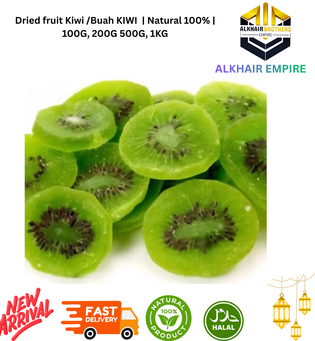 Dried fruit Kiwi /Buah KIWI  | Natural 100% | 100G, 200G 500G, 1KG
