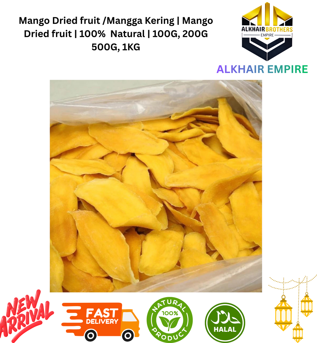 Mango Dried fruit /Mangga Kering | Mango Dried fruit | 100%  Natural | 100G, 200G 500G, 1KG