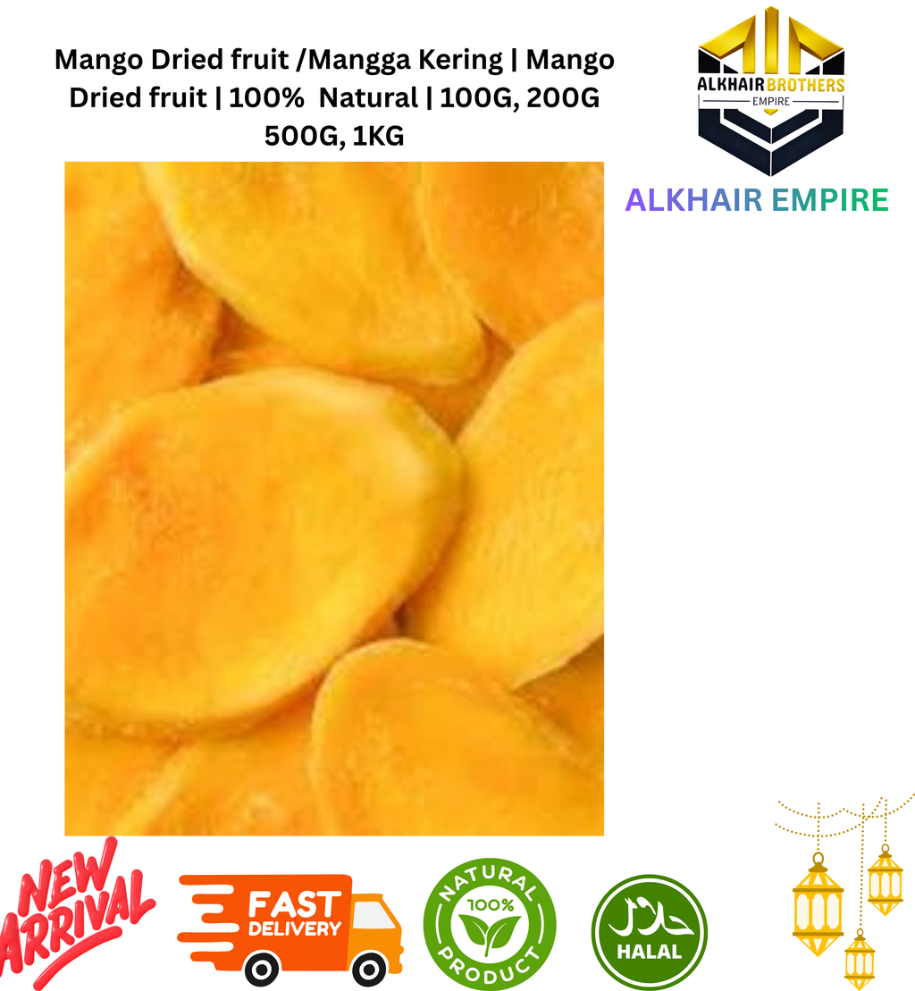 Mango Dried fruit /Mangga Kering | Mango Dried fruit | 100%  Natural | 100G, 200G 500G, 1KG