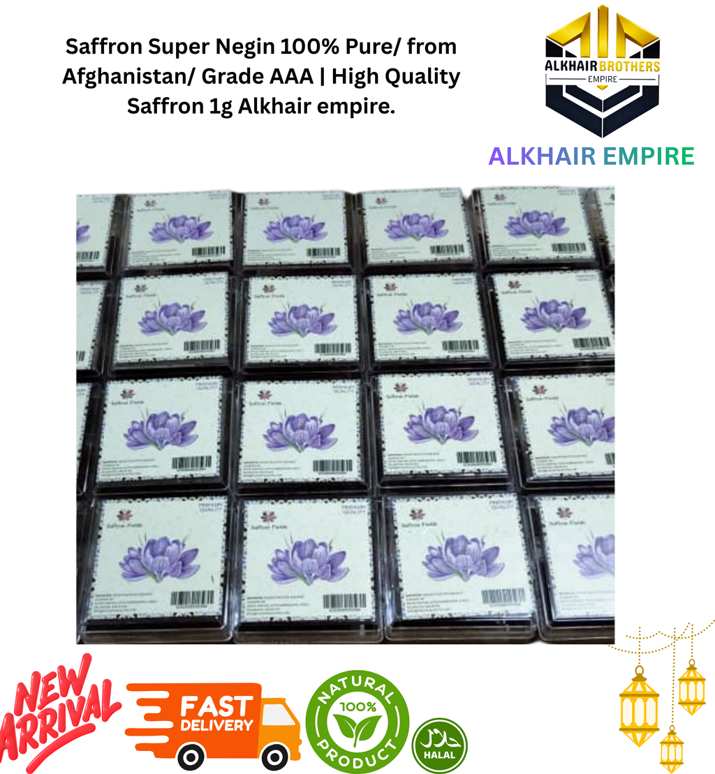 Saffron Super Negin 100% Pure/ from Afghanistan/ Grade AAA | High Quality Saffron 1g Alkhair empire.