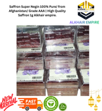 Saffron Super Negin 100% Pure/ from Afghanistan/ Grade AAA | High Quality Saffron 1g Alkhair empire.