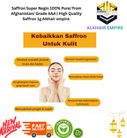 Herati Saffron Authentic Grade AAA Super Nagen Handpacked 1g Ethical Product from Herat Afghanistan