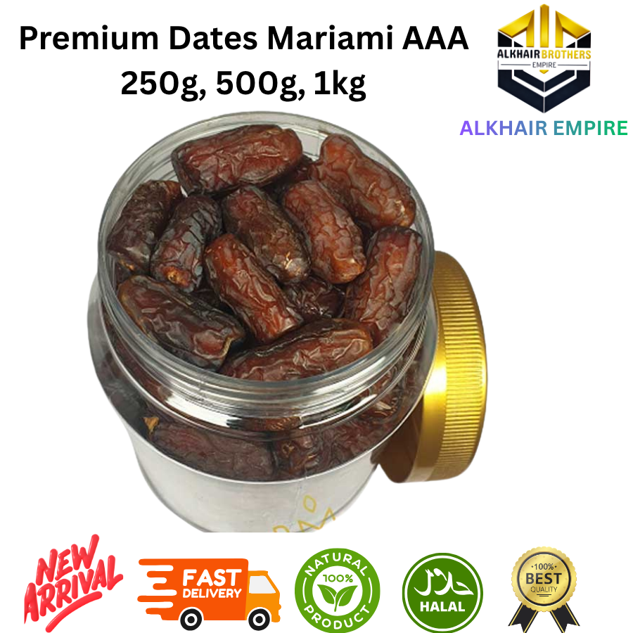 PREMIUM MARIAMI DATES GRADE AAA FROM IRAN, 250g, 500g, 1kg