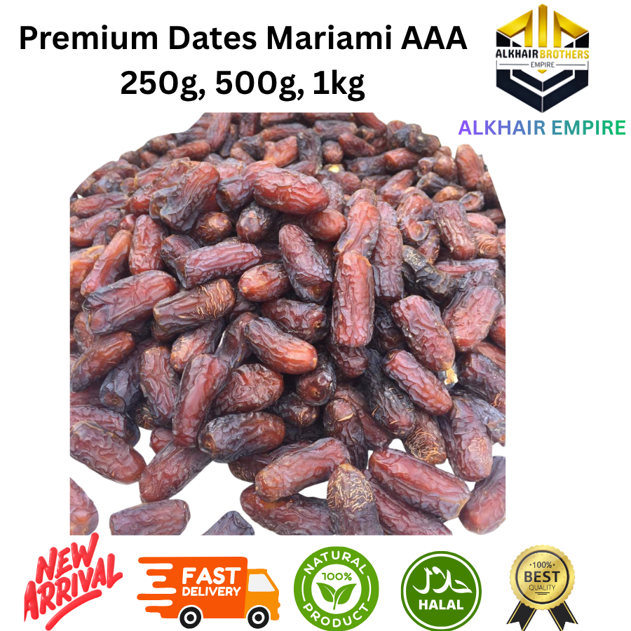 PREMIUM MARIAMI DATES GRADE AAA FROM IRAN, 250g, 500g, 1kg
