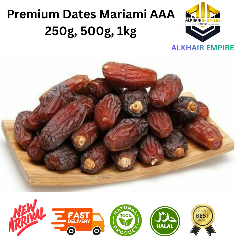 PREMIUM MARIAMI DATES GRADE AAA FROM IRAN, 250g, 500g, 1kg