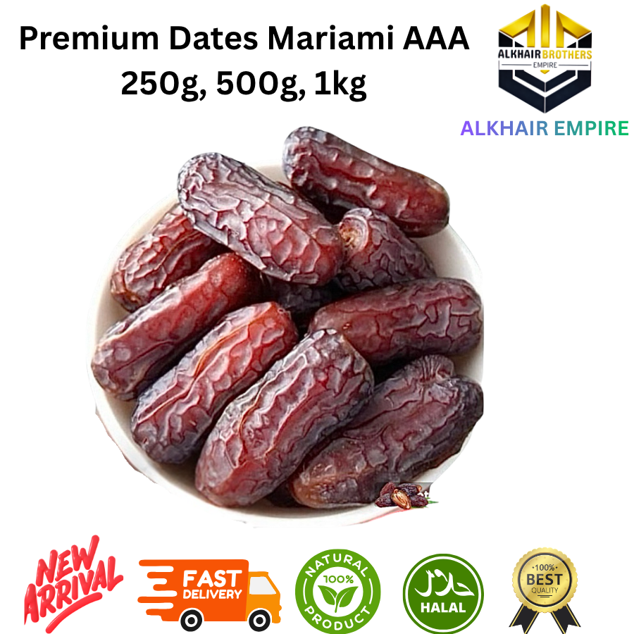 PREMIUM MARIAMI DATES GRADE AAA FROM IRAN, 250g, 500g, 1kg