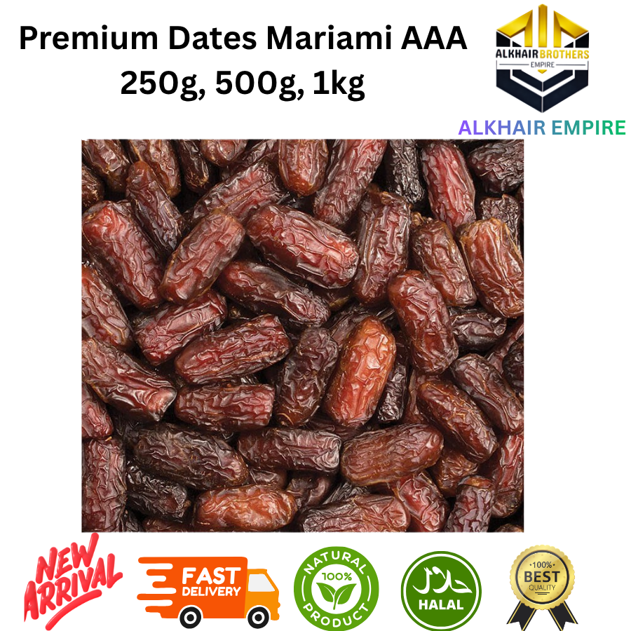 PREMIUM MARIAMI DATES GRADE AAA FROM IRAN, 250g, 500g, 1kg