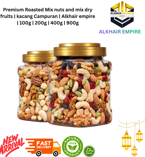 | Mix nuts AND mix dry fruits | Kacang campuran | ALKHAIR EMPIRE | 100g | 200g | 400g | 900g