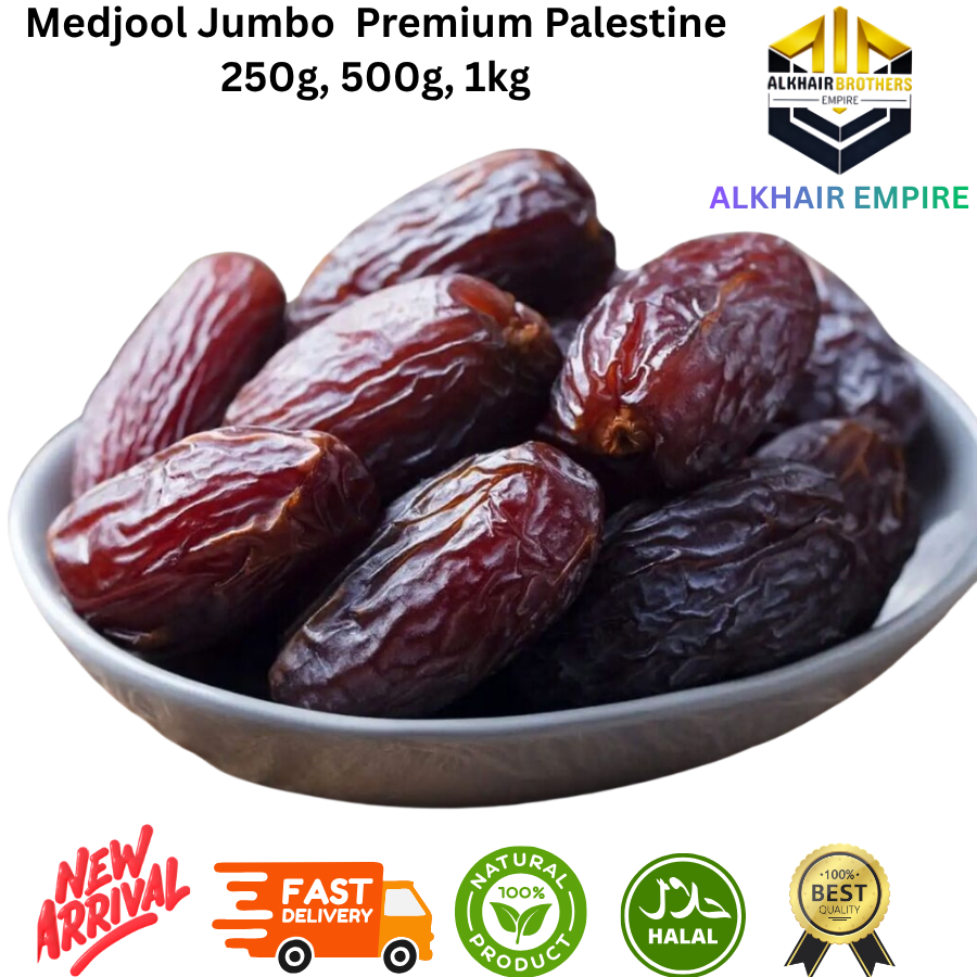 Medjool Jumbo Premium from Palestine Dates 250g 500g 1kg Halal Natural Product New Arrival Fast Delivery Best Quality