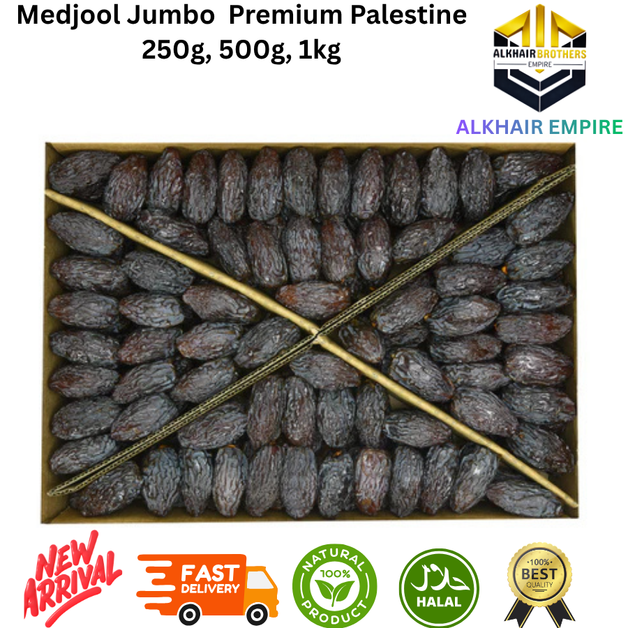 Medjool Jumbo Premium from Palestine Dates 250g 500g 1kg Halal Natural Product New Arrival Fast Delivery Best Quality