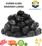 PREMIUM AJWA MADINAH PREMIUM LARGE, FRESH NEW ARRIVAL, 250G 500G 1KG.