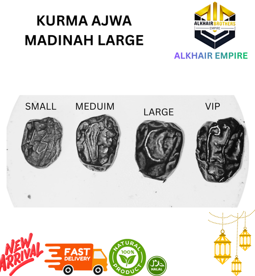 PREMIUM AJWA MADINAH PREMIUM LARGE, FRESH NEW ARRIVAL, 250G 500G 1KG.