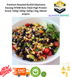 Premium Roasted Green&Black Edamame Kacang Hijau&Hitam Bulu Halal High Protein Snack  100g | 250g | 500g | 1Kg, Alkhair empire.