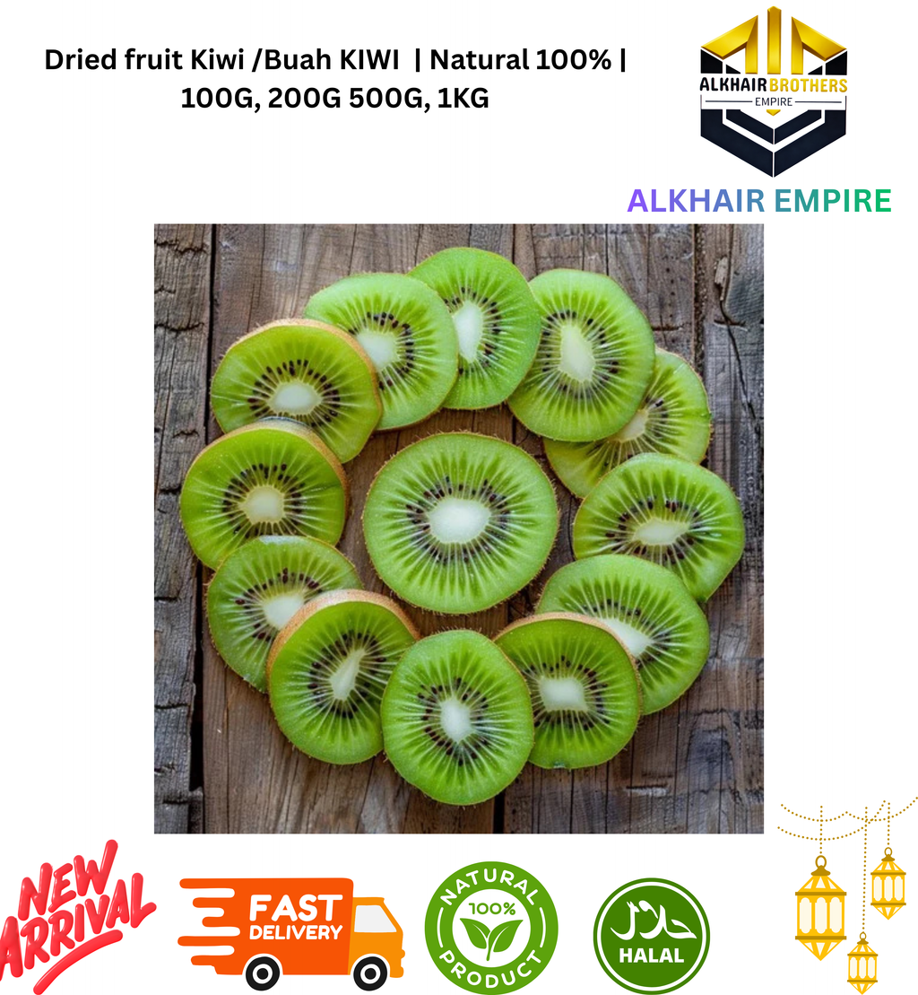 Dried fruit Kiwi /Buah KIWI  | Natural 100% | 100G, 200G 500G, 1KG