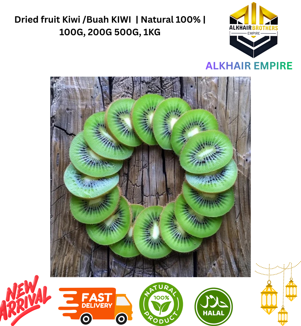 Dried fruit Kiwi /Buah KIWI  | Natural 100% | 100G, 200G 500G, 1KG