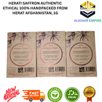 Herati Saffron Authentic Grade AAA Super Nagen Handpacked 1g Ethical Product from Herat Afghanistan