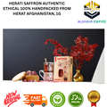 Herati Saffron Authentic Grade AAA Super Nagen Handpacked 1g Ethical Product from Herat Afghanistan