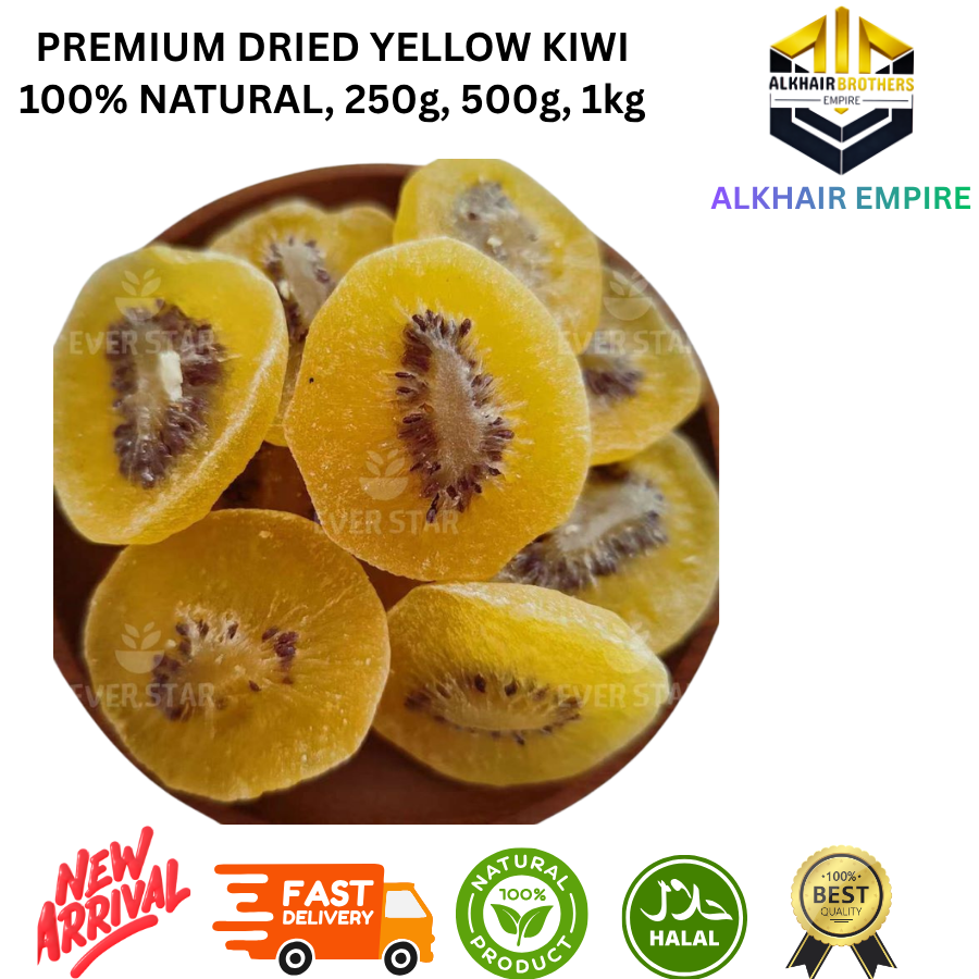Premium Dried Yellow Kiwi 100% Natural 250g 500g 1kg Alkhair Empire