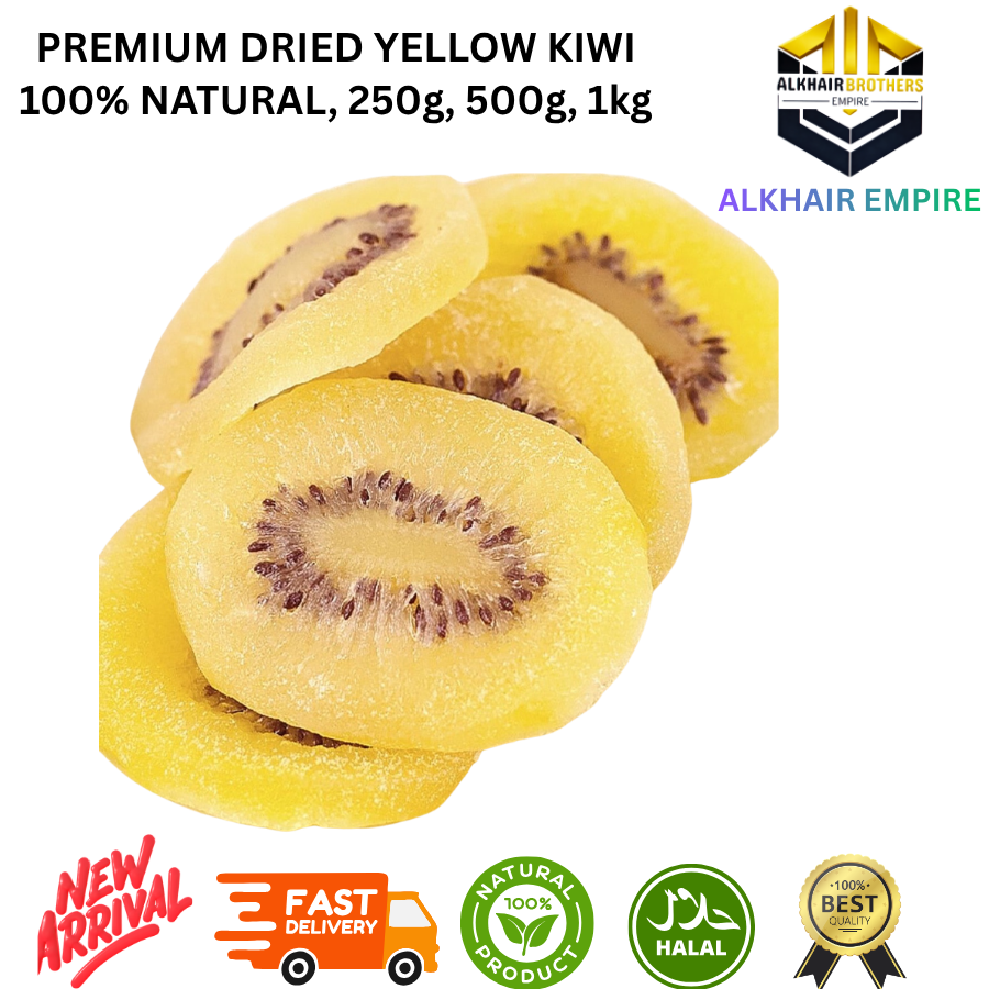 Premium Dried Yellow Kiwi 100% Natural 250g 500g 1kg Alkhair Empire