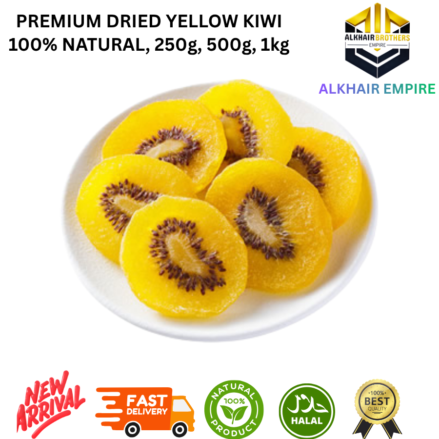 Premium Dried Yellow Kiwi 100% Natural 250g 500g 1kg Alkhair Empire