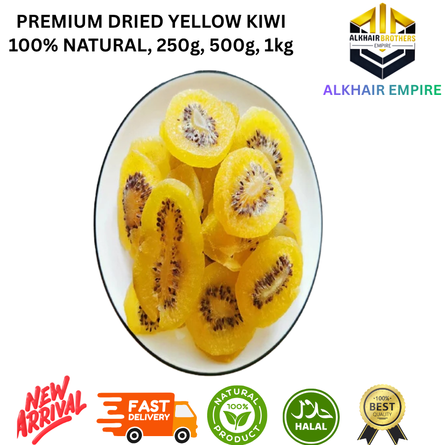 Premium Dried Yellow Kiwi 100% Natural 250g 500g 1kg Alkhair Empire