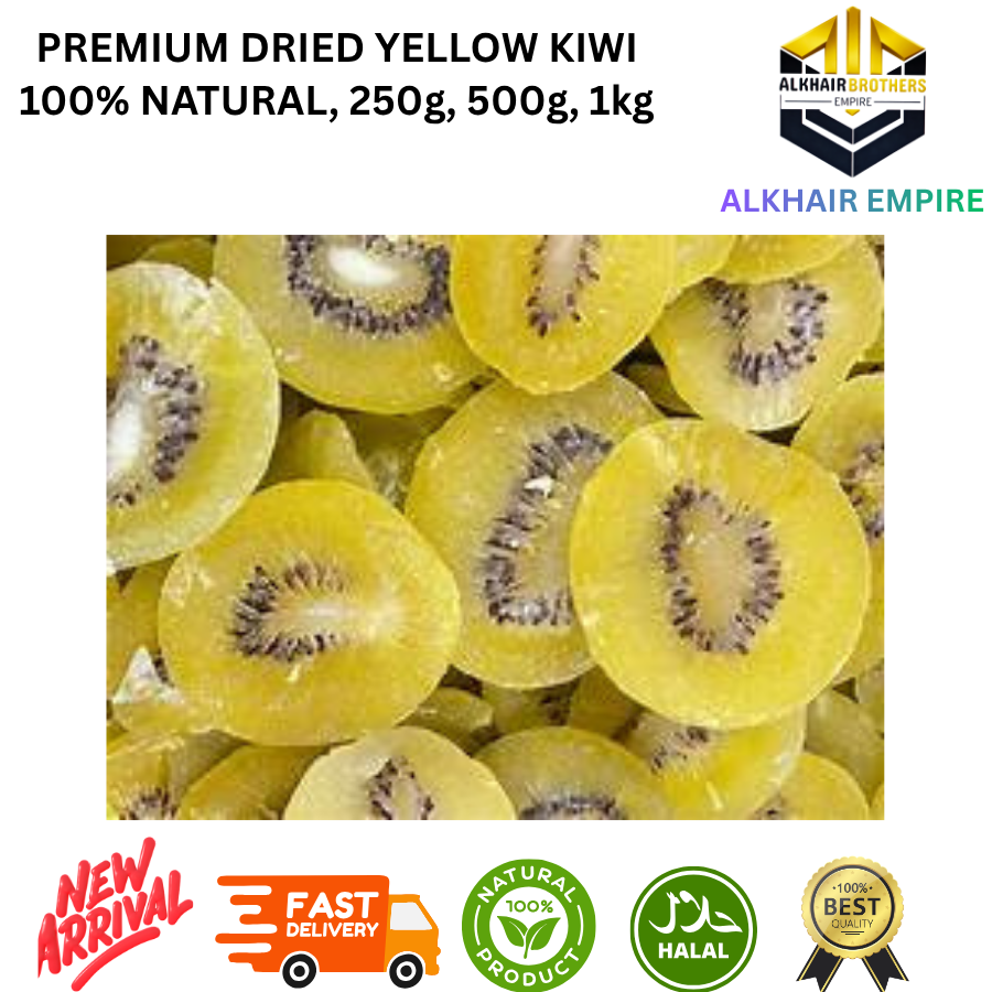 Premium Dried Yellow Kiwi 100% Natural 250g 500g 1kg Alkhair Empire