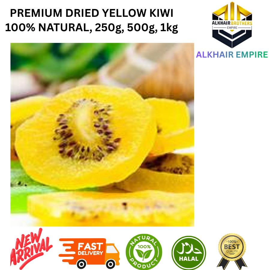 Premium Dried Yellow Kiwi 100% Natural 250g 500g 1kg Alkhair Empire
