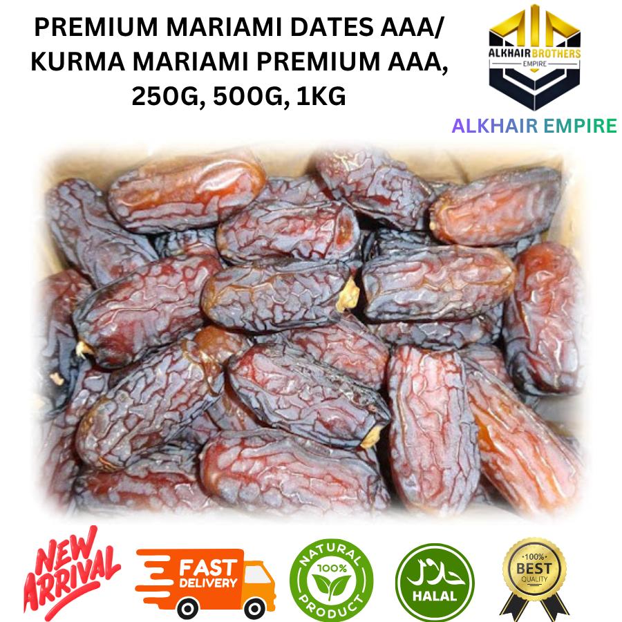 PREMIUM MARIAMI DATES GRADE AAA FROM IRAN, 250g, 500g, 1kg