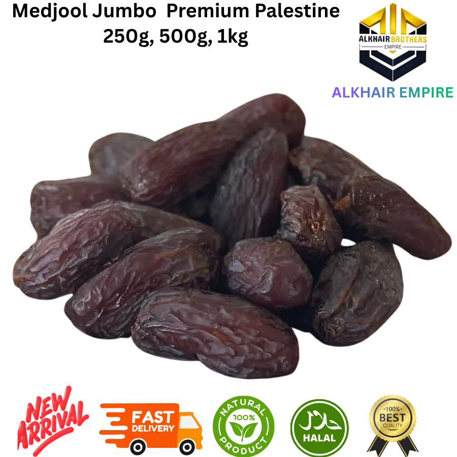 Medjool Jumbo Premium from Palestine Dates 250g 500g 1kg Halal Natural Product New Arrival Fast Delivery Best Quality
