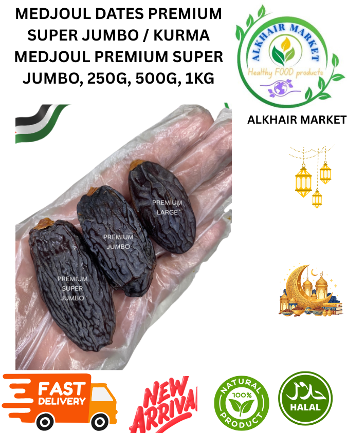 Royal Super Jumbo Medjool Palistine Dates 250g 500g 1kg 100% Natural Halal New Arrival Fast Delivery