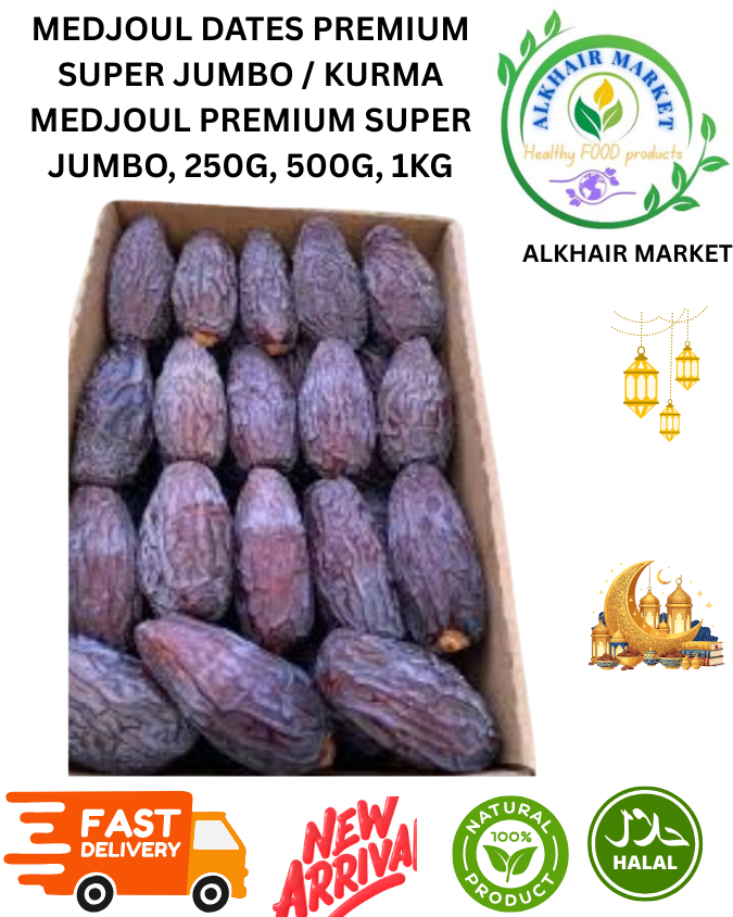 Royal Super Jumbo Medjool Palistine Dates 250g 500g 1kg 100% Natural Halal New Arrival Fast Delivery