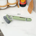 Long-Handled Pot Brush, Dishwashing Brush, Household Pot Cleaning Brush, Steel Wire Cleaning Ball, Storage Stainless Steel Wire, Kitchen Cleaning