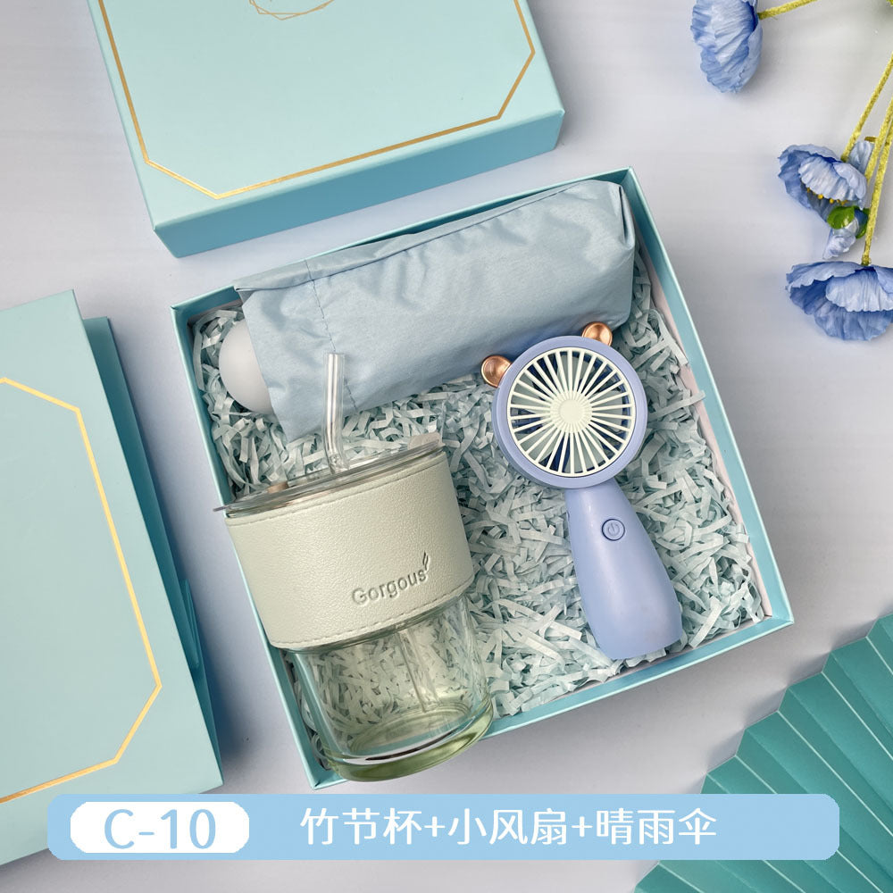 Teacher's Day Souvenirs, Practical Opening Gifts, Corporate Company Gifts for Female Employees and Customers, Cups, Creative Towel Gifts