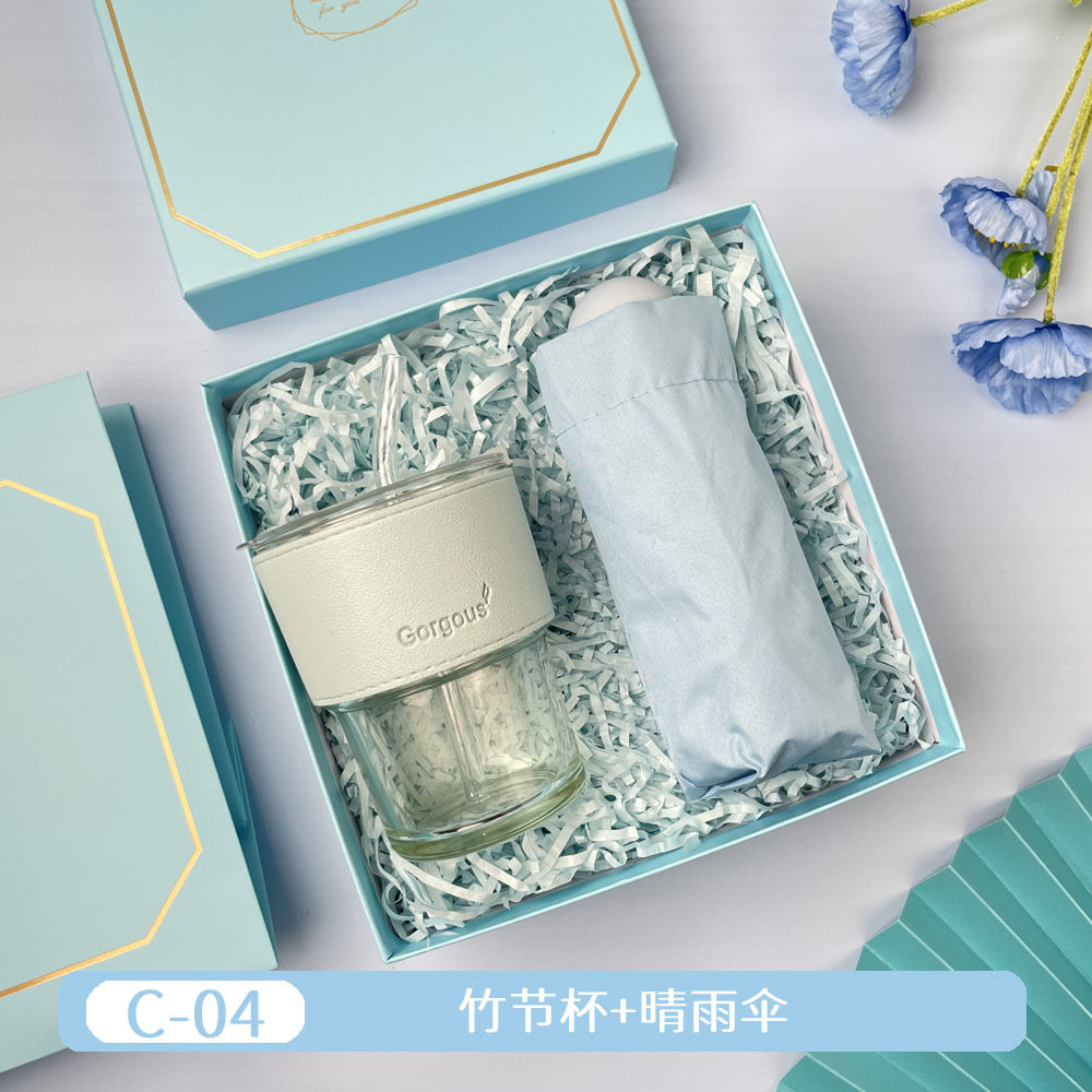 Teacher's Day Souvenirs, Practical Opening Gifts, Corporate Company Gifts for Female Employees and Customers, Cups, Creative Towel Gifts