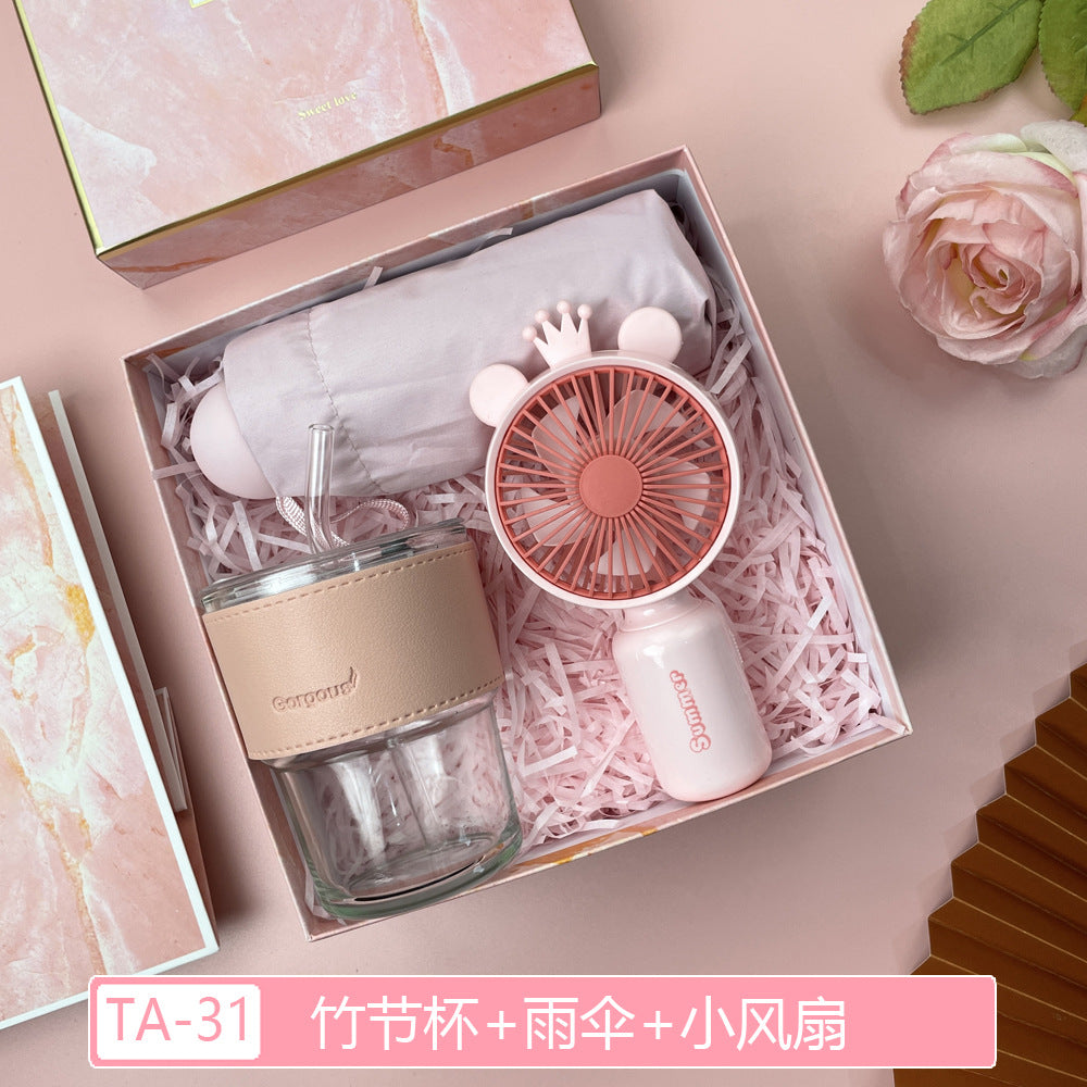 Teacher's Day Souvenirs, Practical Opening Gifts, Corporate Company Gifts for Female Employees and Customers, Cups, Creative Towel Gifts