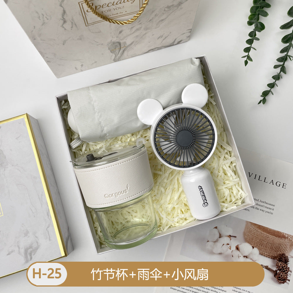 Teacher's Day Souvenirs, Practical Opening Gifts, Corporate Company Gifts for Female Employees and Customers, Cups, Creative Towel Gifts