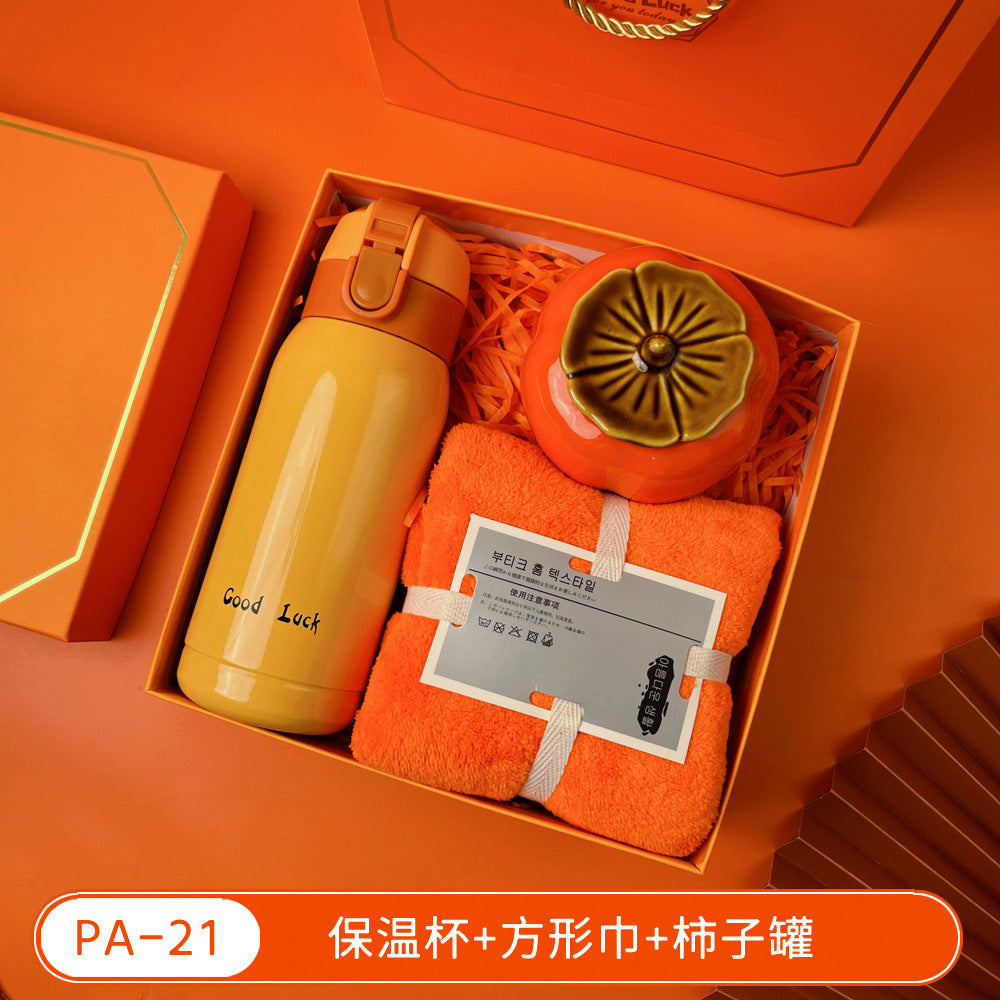Teacher's Day Souvenirs, Practical Opening Gifts, Corporate Company Gifts for Female Employees and Customers, Cups, Creative Towel Gifts