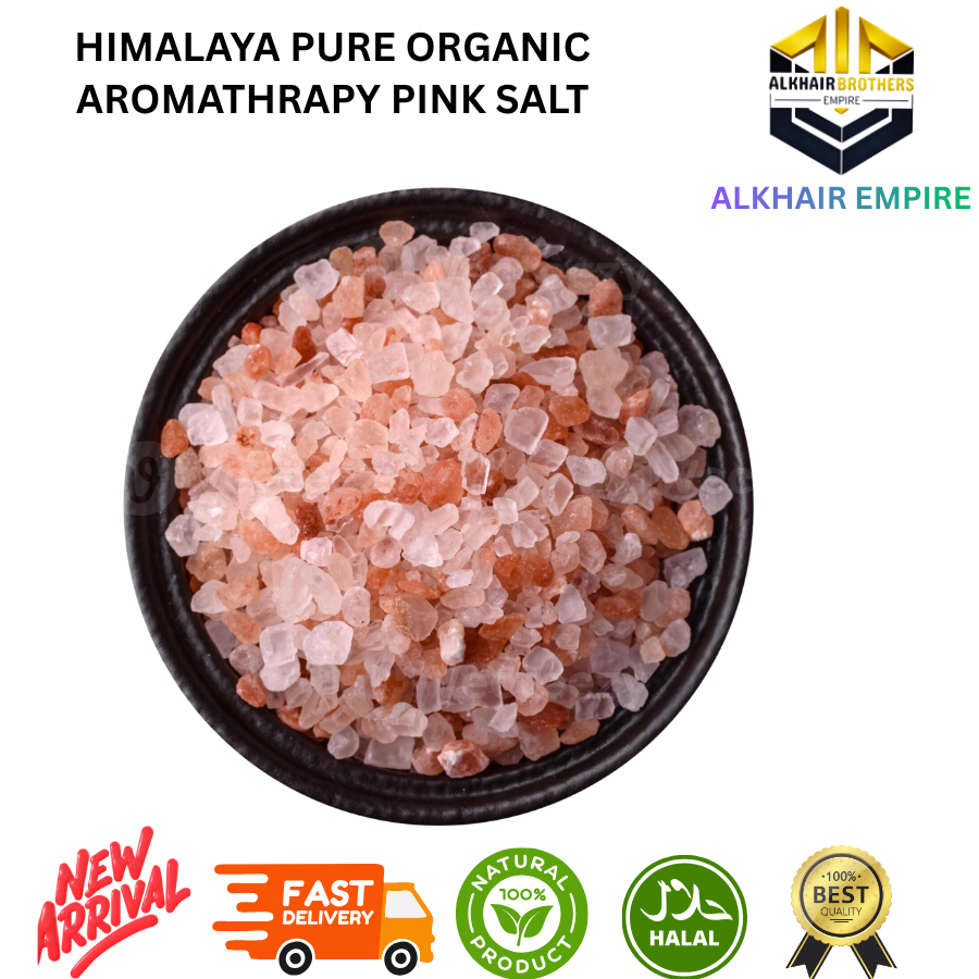 Himalaya Pure Organic Aromatherapy Pink ROCK Salt - Halal Certified - Natural Product - Fast Delivery - New Arrival