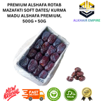 Premium Alshafa Mazafati Soft Dates , 500g + 50g, Halal, Natural Product, New Arrival, Fast Delivery