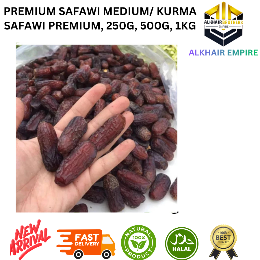 PREMIUM SAFAWI DATES MEDIUM/ 250G, 500G, 1KG
