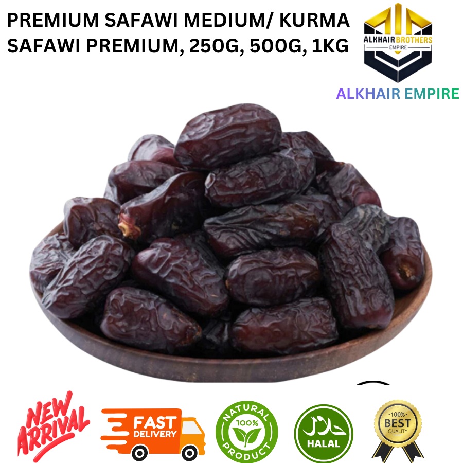 PREMIUM SAFAWI DATES MEDIUM/ 250G, 500G, 1KG