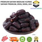 PREMIUM SAFAWI DATES MEDIUM/ 250G, 500G, 1KG