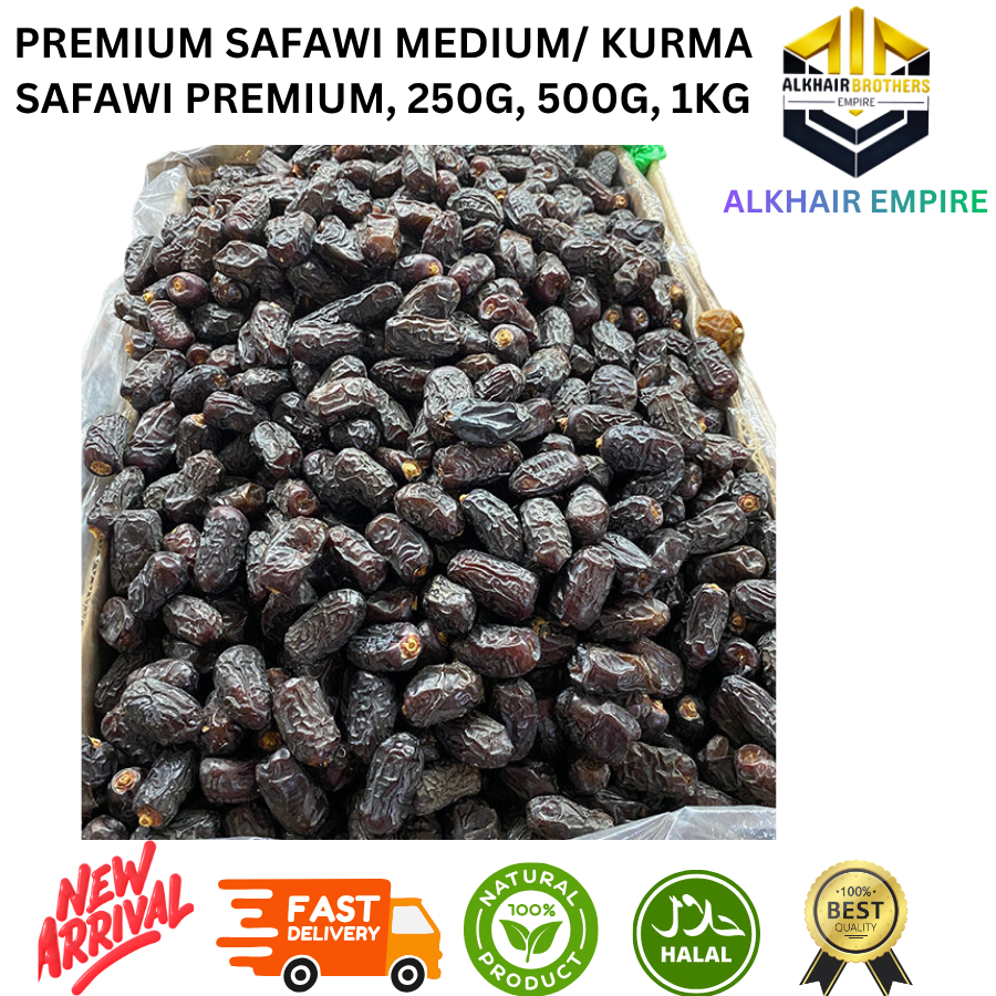 PREMIUM SAFAWI DATES MEDIUM/ 250G, 500G, 1KG